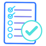 Checklist with a large checkmark, symbolising regulatory compliance and adherence to security best practices. Represents meeting industry standards and ensuring Cloud security compliance.