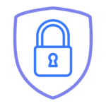 Shield with a padlock, symbolising comprehensive cybersecurity protection. Represents multi-layered security and automation to safeguard Cloud environments from threats.