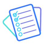 Checklist on documents, symbolising incident response planning and security preparedness. Represents proactive testing and updating of security plans to handle cyber threats effectively.